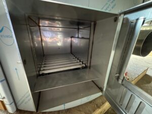 Integrētā nerūsējošā tērauda krāsns stiklašķiedras kublā AISI 304