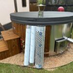 Stiklašķiedras kubls 225 cm ar integrēto krāsni un termokoka apdari