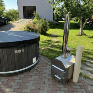 Ārējā nerūsējošā tērauda krāsns stiklašķiedras kublam AISI 304