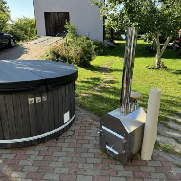 Ārējā nerūsējošā tērauda krāsns stiklašķiedras kublam AISI 304